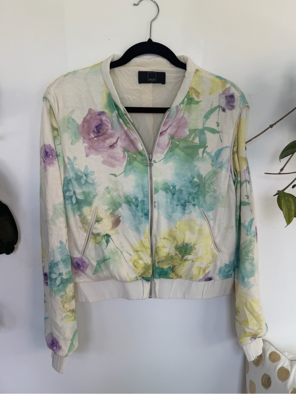 Dolce Vita wylan floral varsity jacket